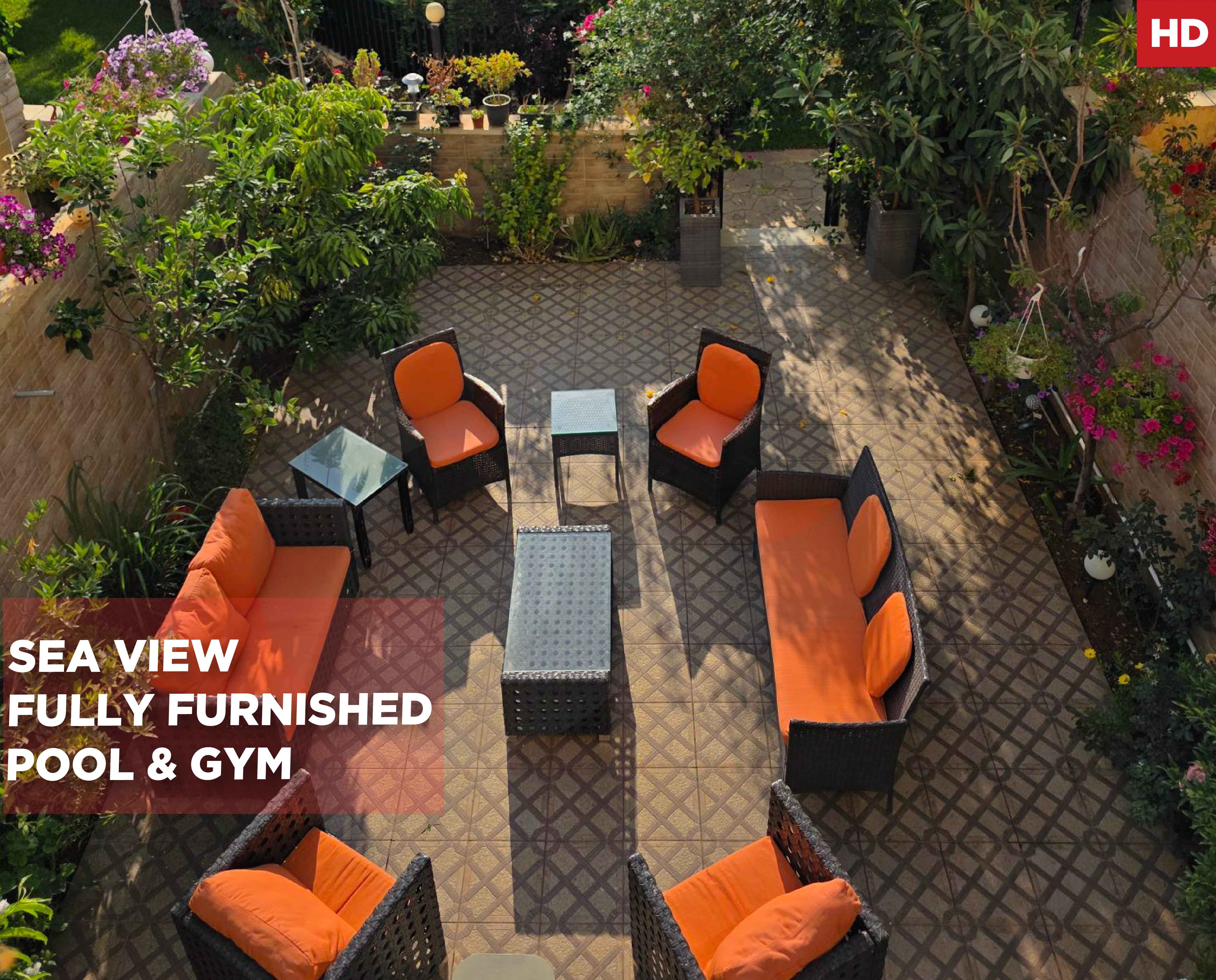 24/7 security/VILLA/Garden 45 sqm/Jiyeh,CHOUF / sea views