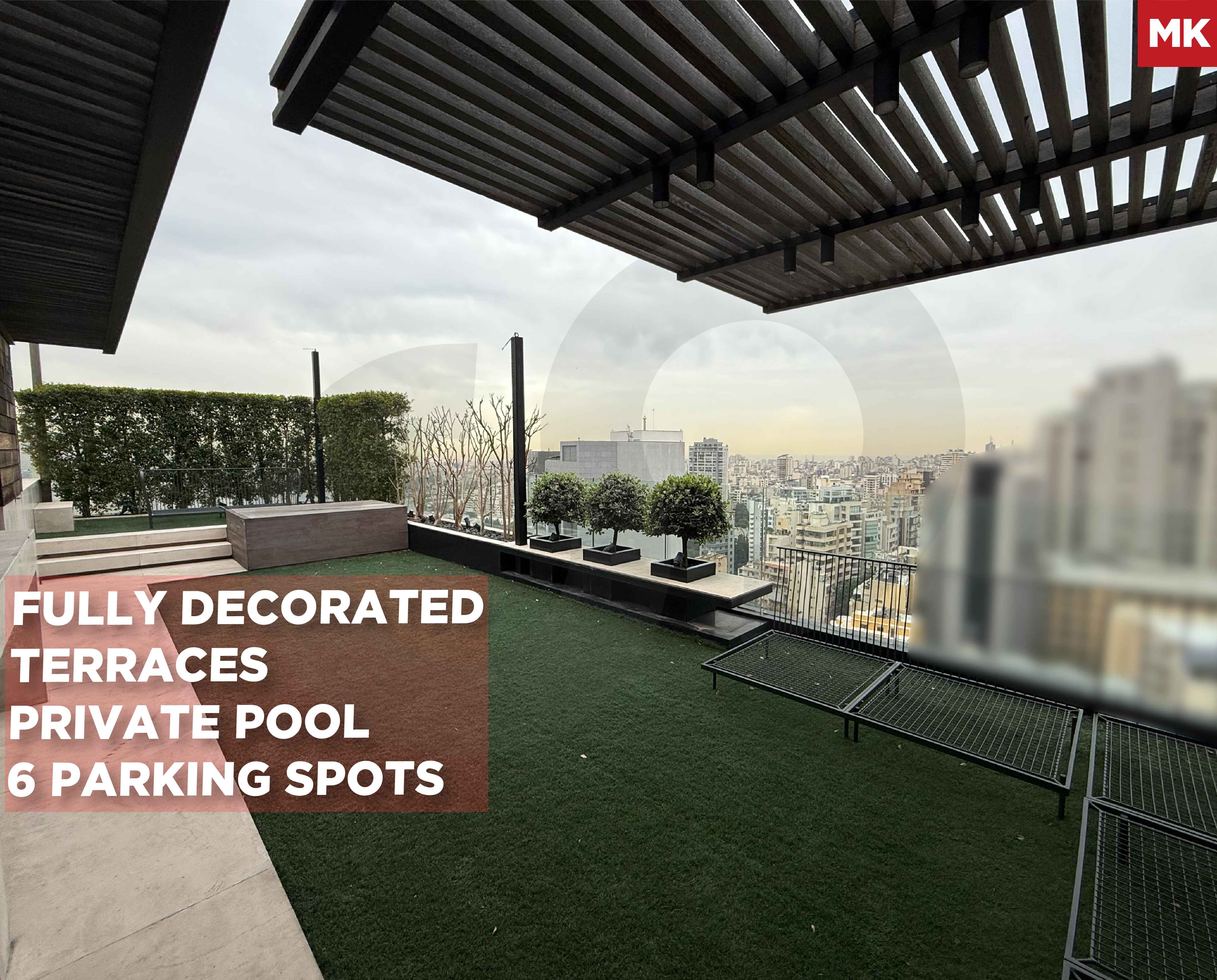 Triplex penthouse/Achrafieh,BEIRUT /panoramic view/Private Pool