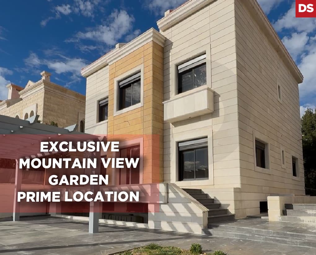 luxurious gated community, view, garden, jezzine