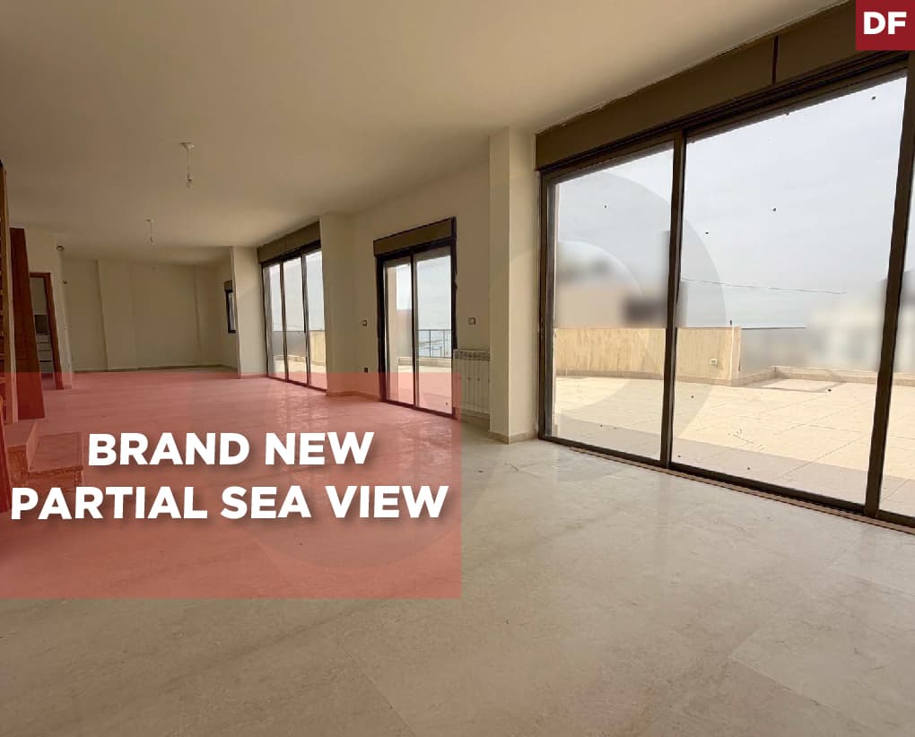 sea view, covered parking, terrace, Naccache