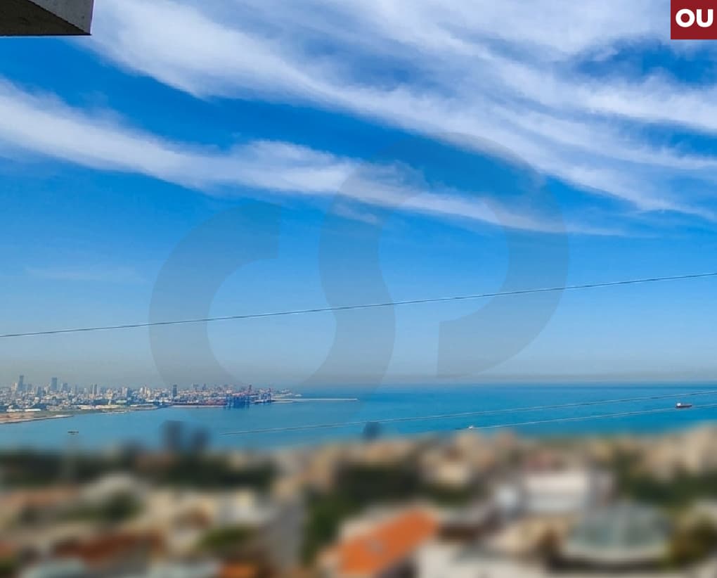 Panoramic sea view, pool, 3 parking, gym, Rabieh