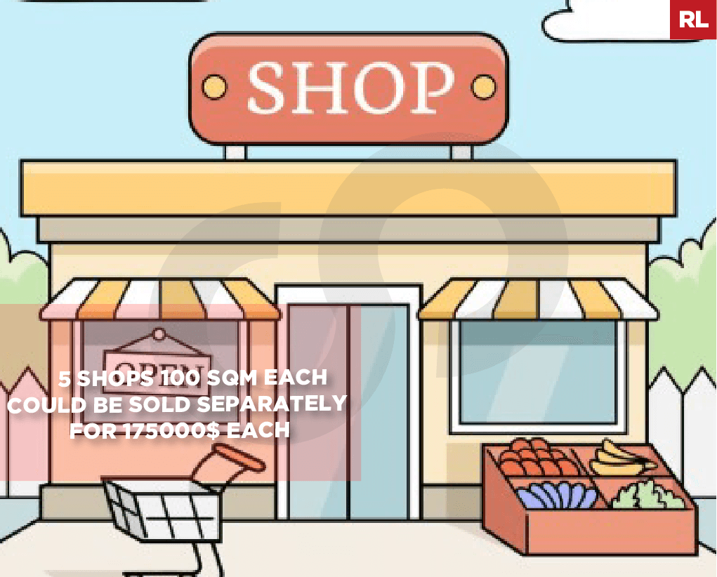 5 Shops 100 sqm Each ,Tripoli - Mharram