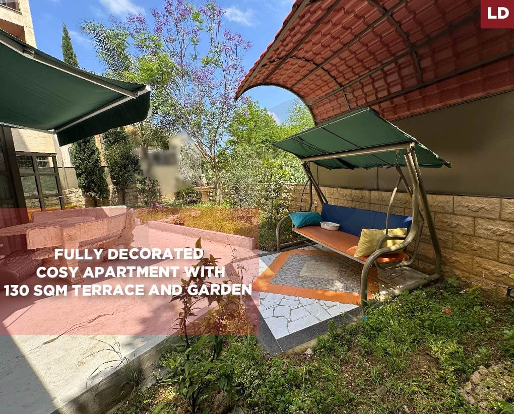 Terrace, garden, Fully Decorated, baabda, blaybel