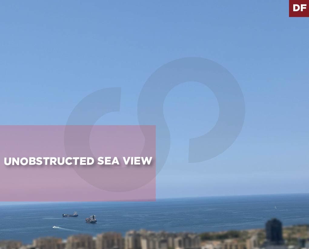 unobstructed sea view, prime location,Naccache, Metn