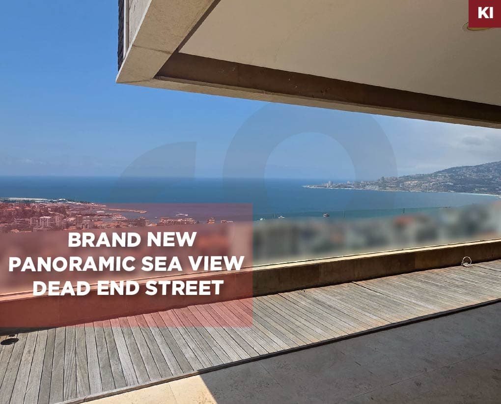 brand new, Panoramic sea view, keserouan, jounieh