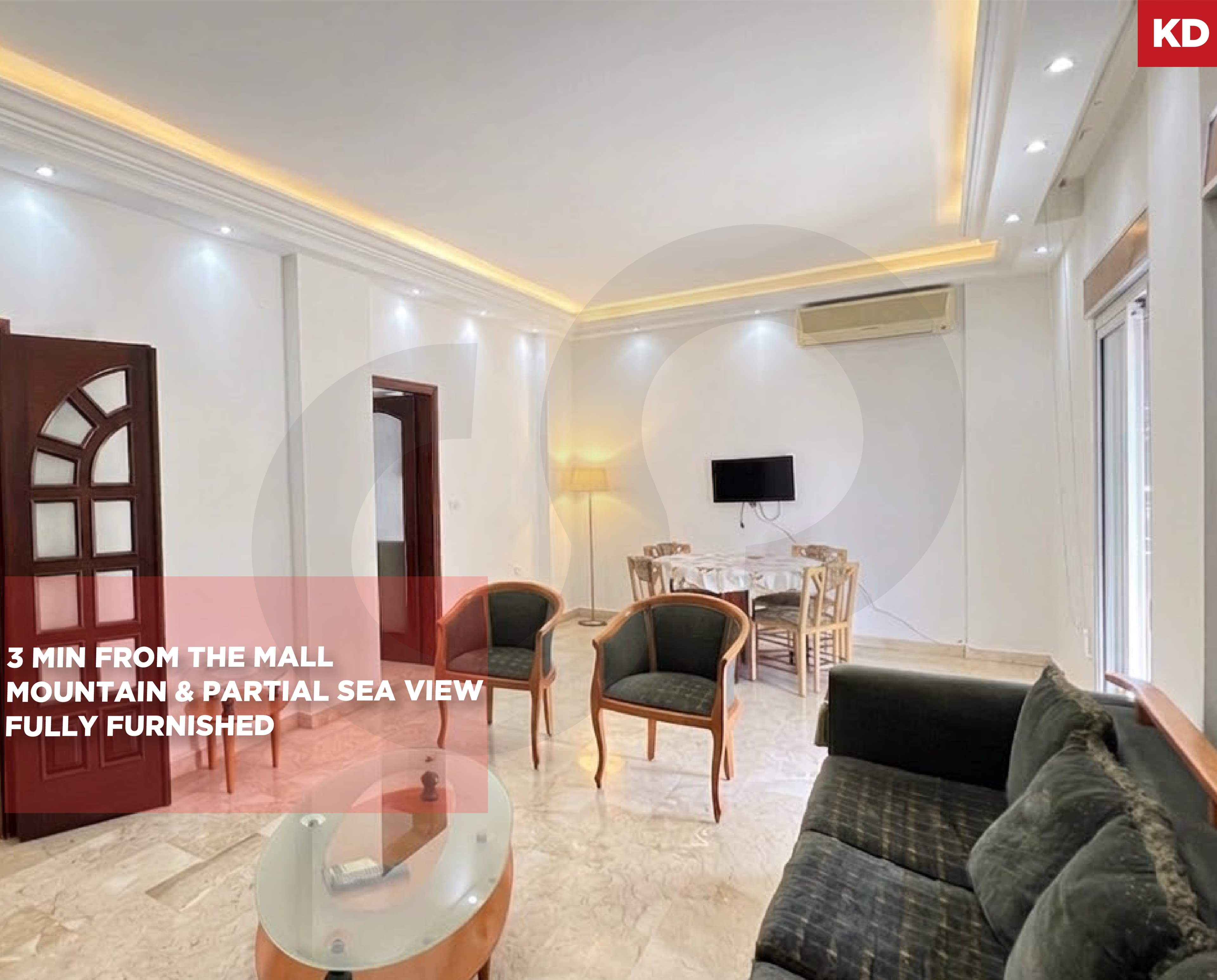 FULLY FURNISHED/ highly accessible location/SEA VIEW/Naccache,METN
