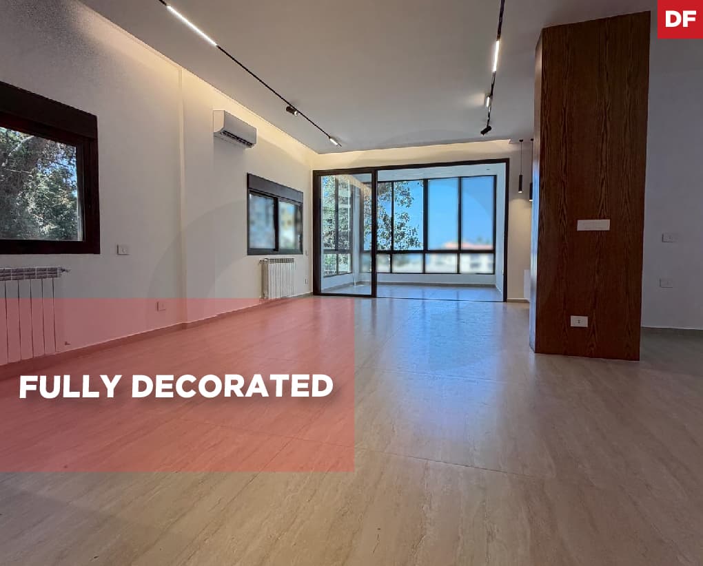 Fully Decorated/sea view/closed balcony/Metn/Rabieh