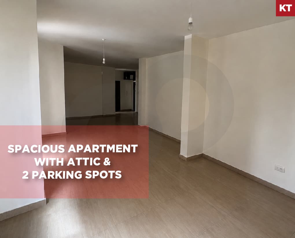 Spacious Apartment with Attic/2 Parking Spots/Metn/Mazraat Yachouh