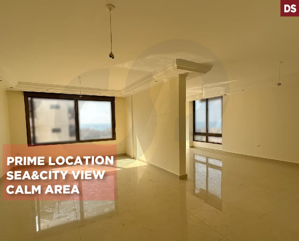 Unobstructed Sea & City Views/Prime & Calm location/Hlaliyeh, Saida