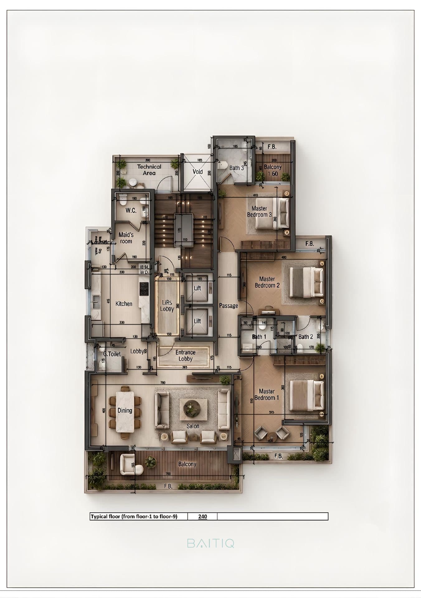 Jewel bi Ramlet El Bayda: 14 Floors - مشروع جول - الرملة البيضاء - ١٤ طابق — photo 3