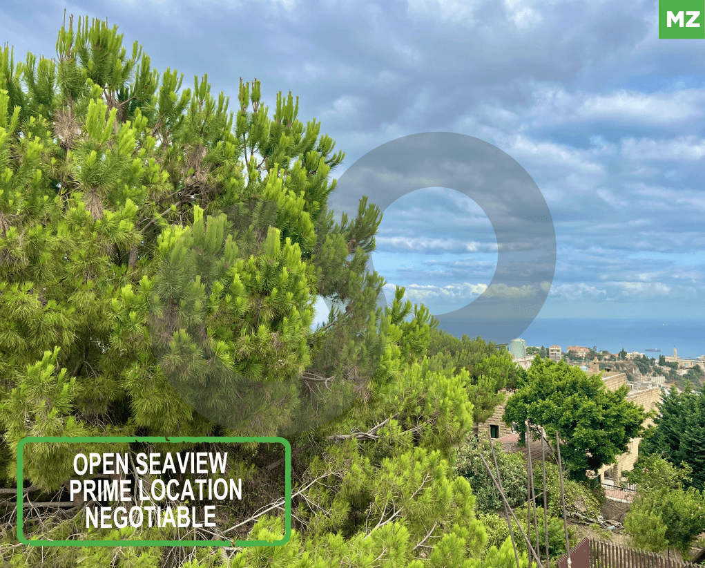 land/ mazraat yachouh/ Prime location/ panoramic sea view
