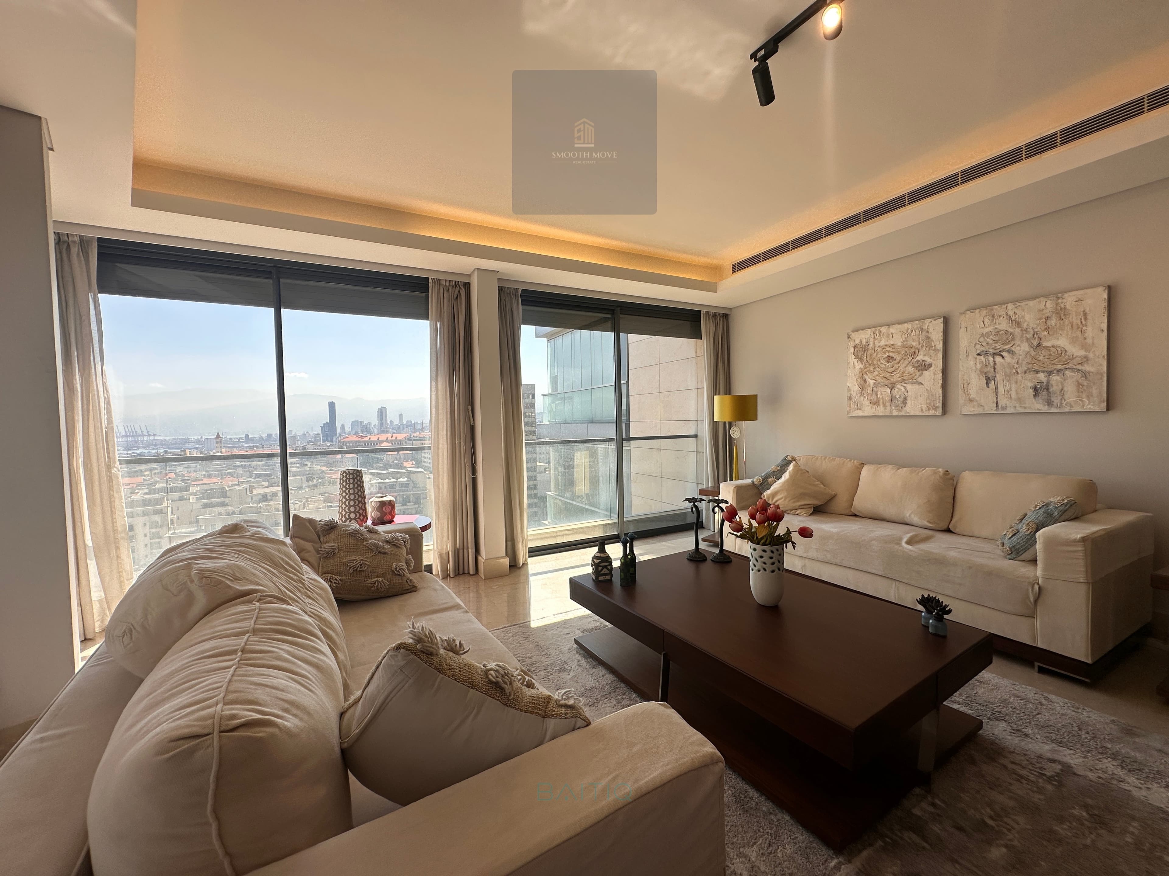 Furnished Seaview Duplex with Terrace For Rent in Clemenceau, Beirut — photo 1
