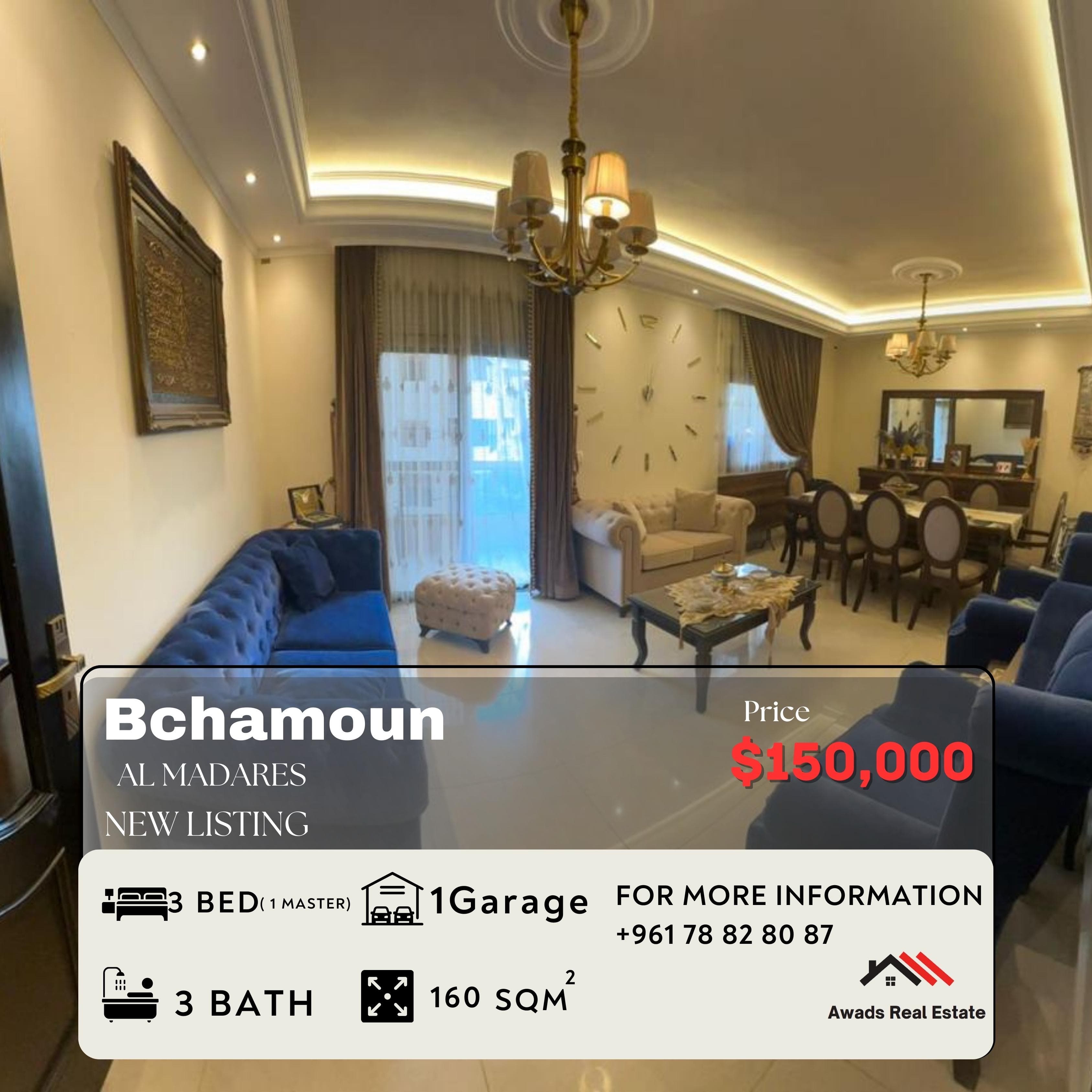 Apartment for Sale in Bchamoun