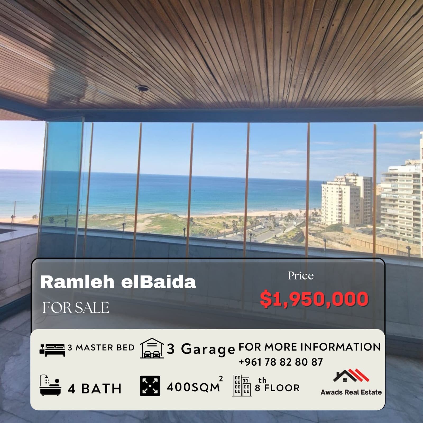 Apartment for Sale in Ramlet El Bayda