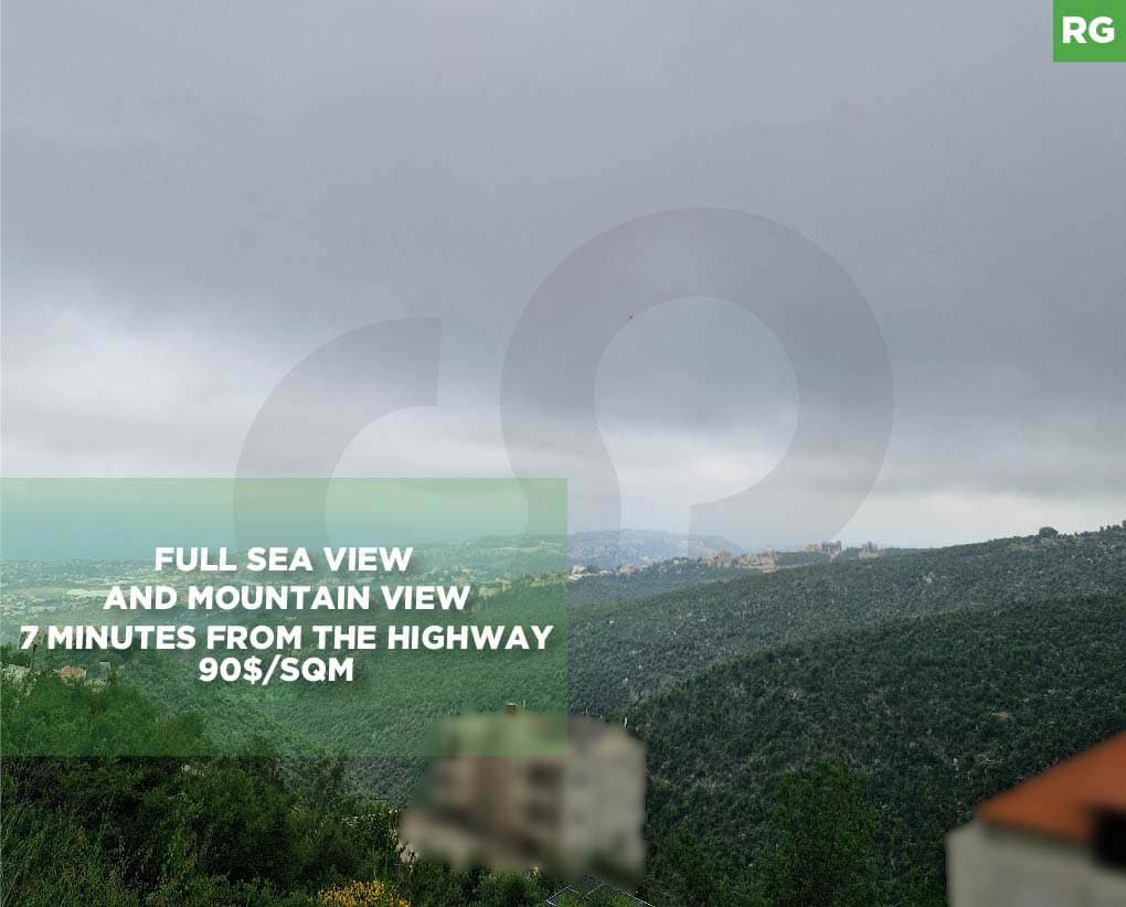 SEA AND MOUNTAIN VIEW, LAND FOR SALE, RAS OSTA-JBEIL