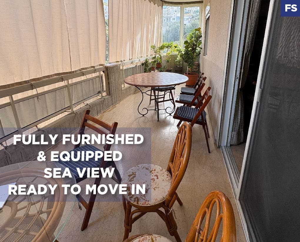 Fully Furnished Sea-View Apartment in Kfaryassine