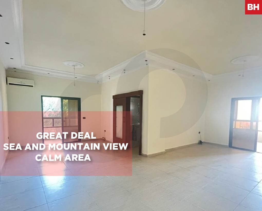175 SQM Apartment with Sea & Mountain View – Ghazieh