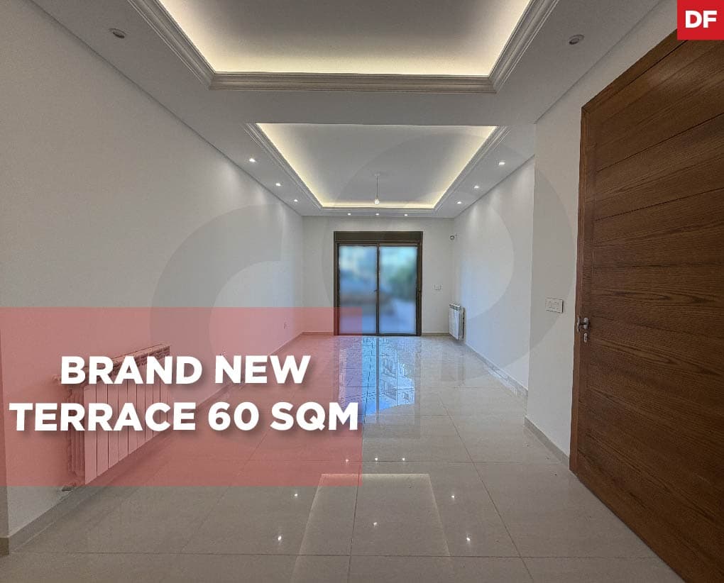 120 SQM BRAND NEW APARTMENT WITH 60 SQM TERRACE IN NACCACHE