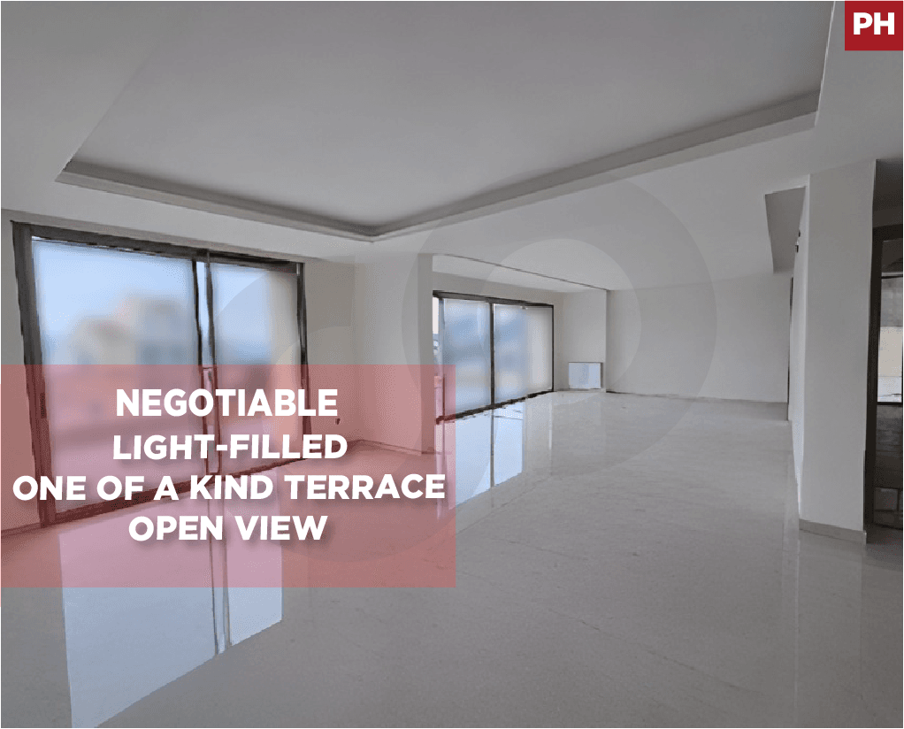 Spacious & Bright, open view, terrace, Mansourieh