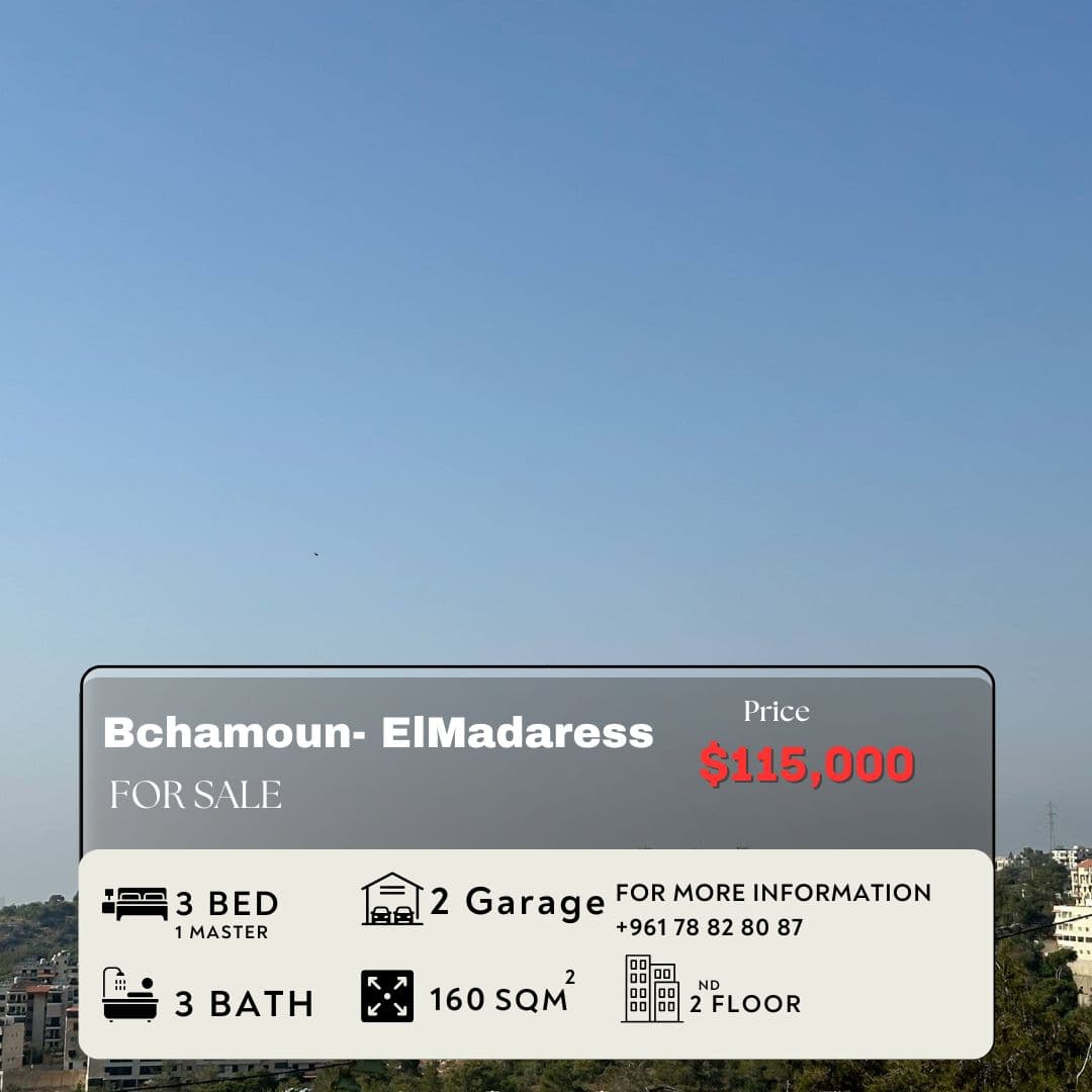 Apartment for Sale in Bchamoun