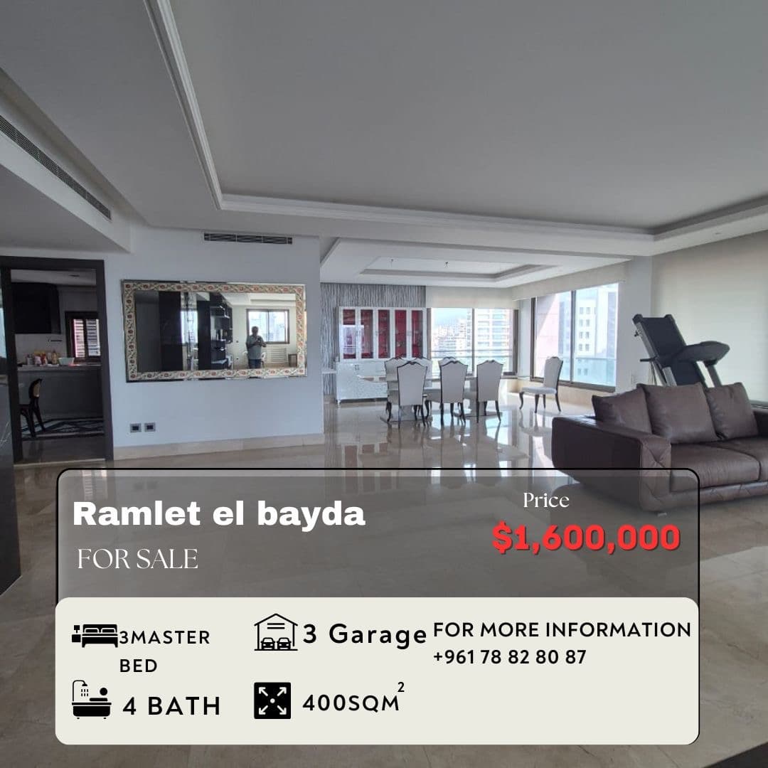 Apartment for Sale in Ramlet El Bayda