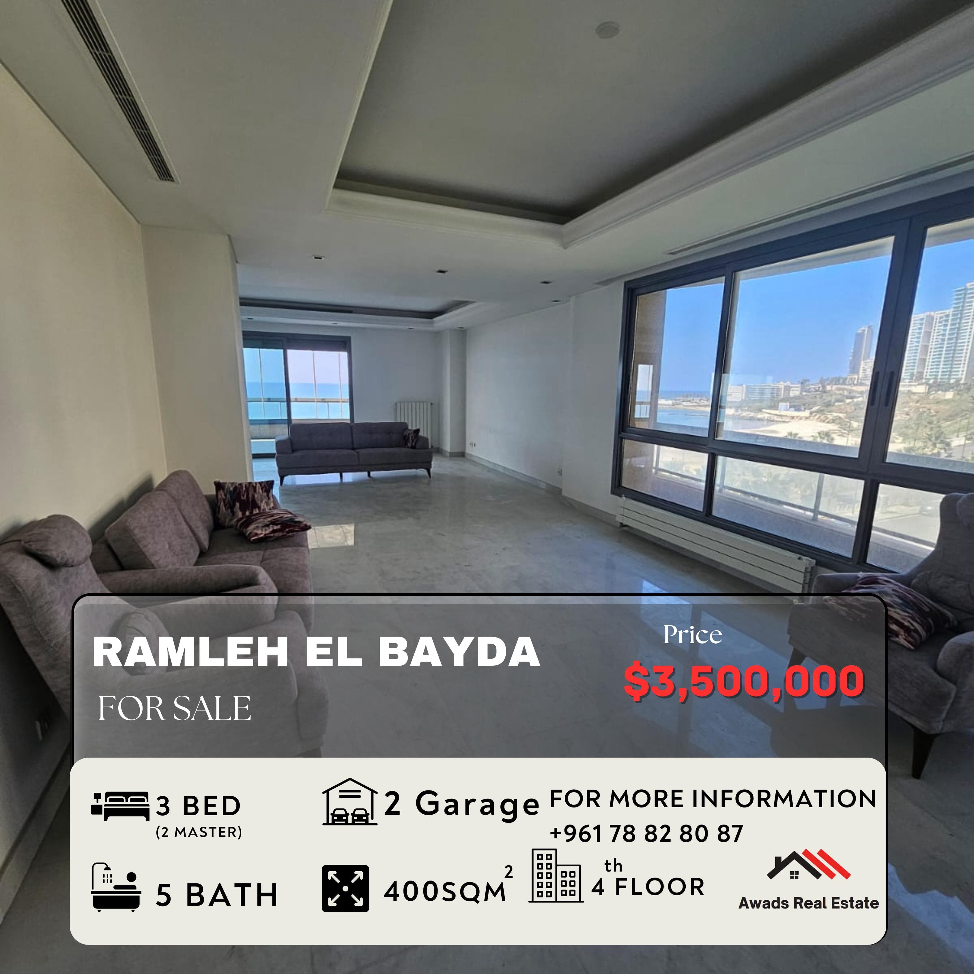 Apartment for Sale in Ramlet El Bayda