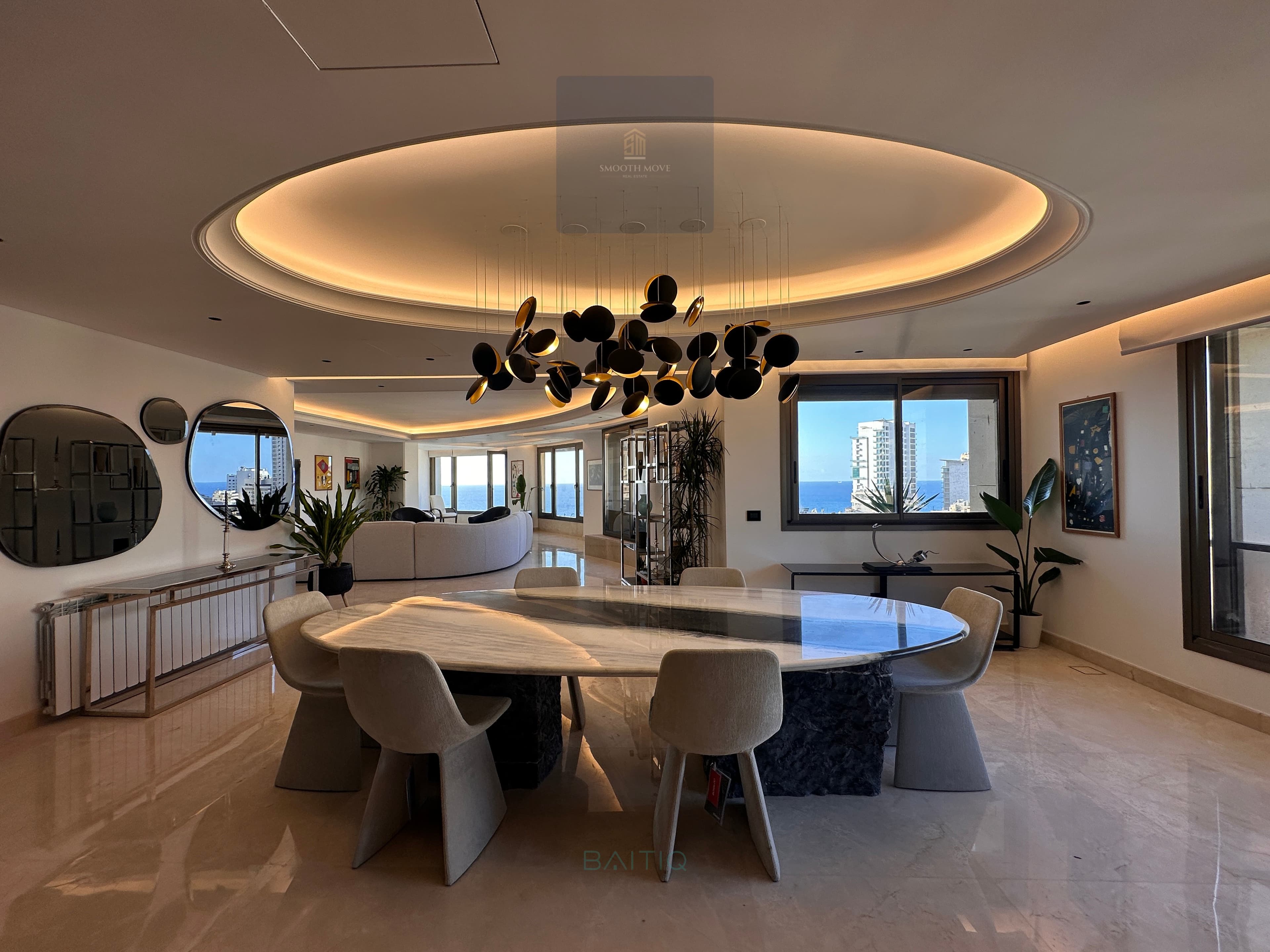 Stunning Furnished Apartment with Seaview for Rent or Sale in Rawche, Beirut — photo 6