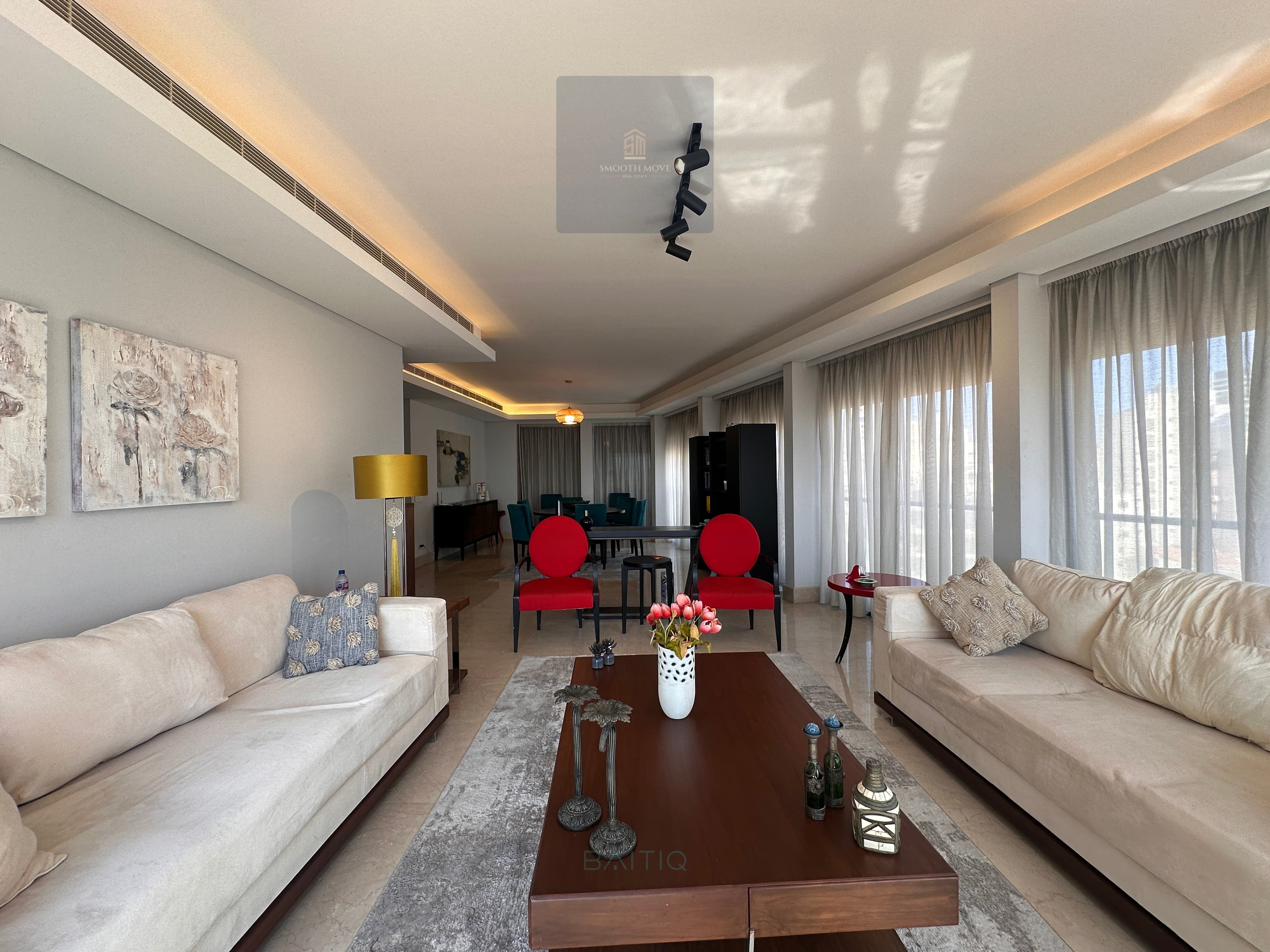 Furnished Seaview Duplex with Terrace For Rent in Clemenceau, Beirut — photo 5